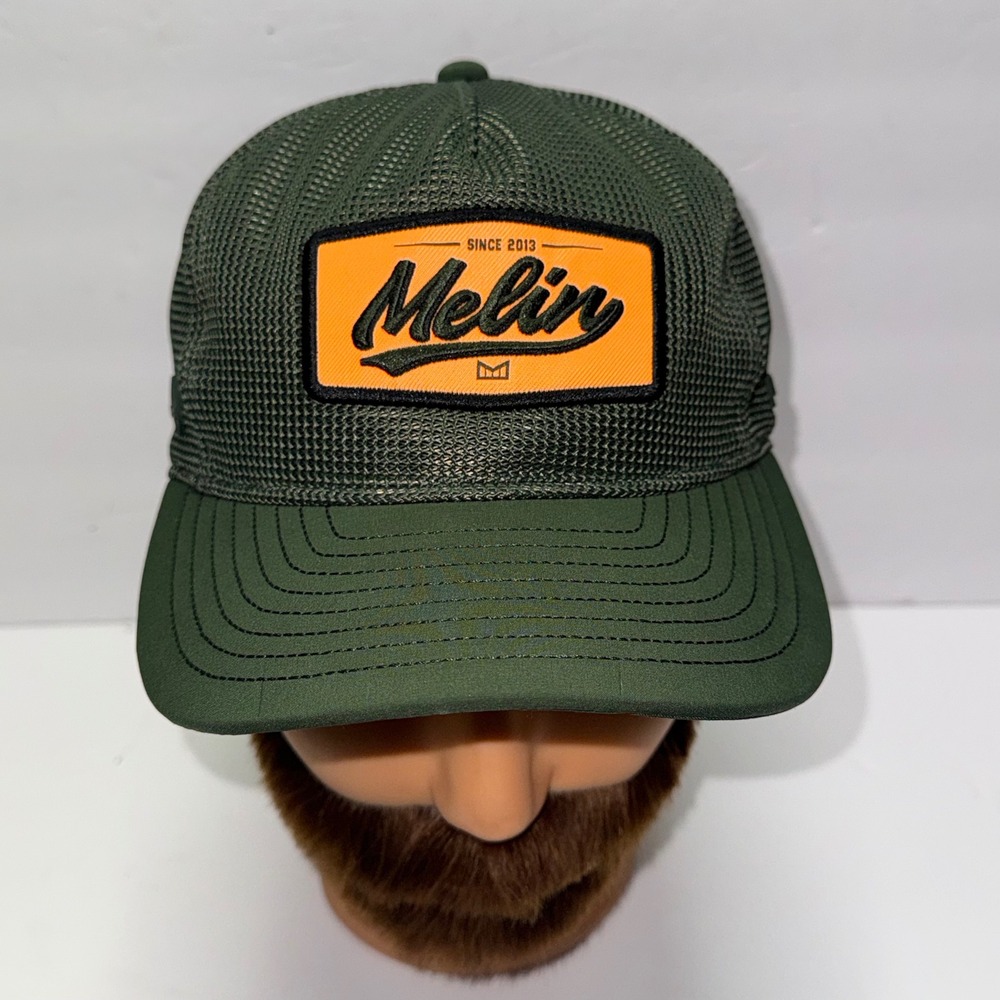 Melin Odysea Hydro Adventure Club Hat Men Classic Green Patch Mesh Snapback Cap